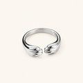 Adjustable Women's Ring with Cat Paw Design
