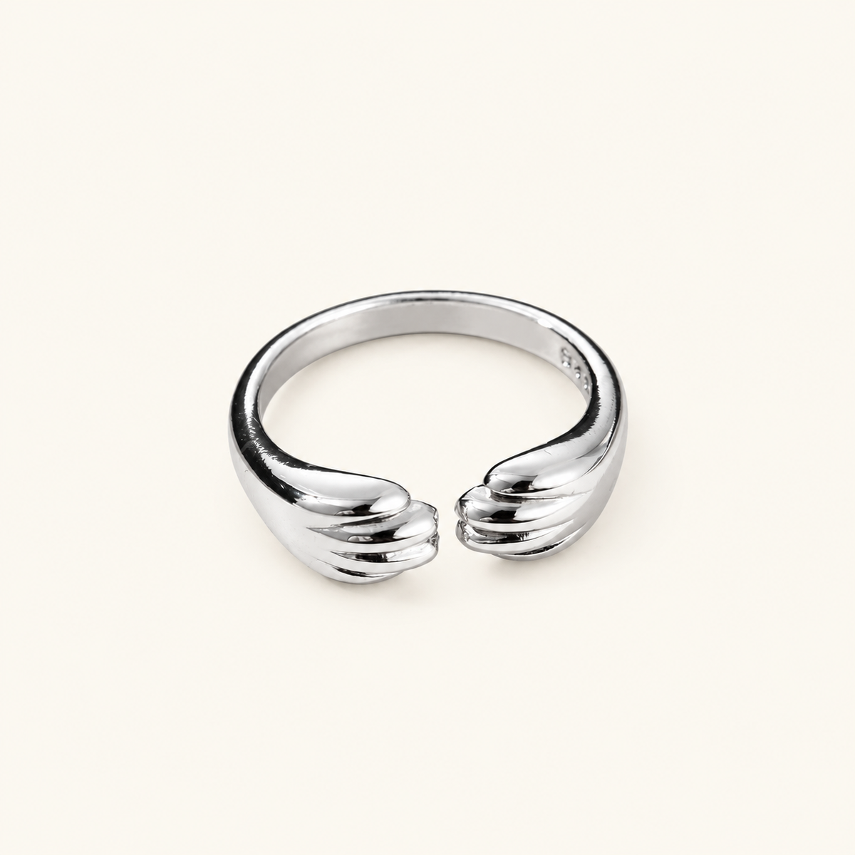 Adjustable Women's Ring with Cat Paw Design