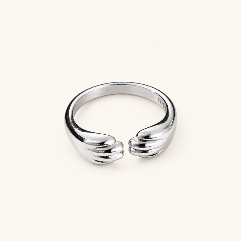 Adjustable Women's Ring with Cat Paw Design