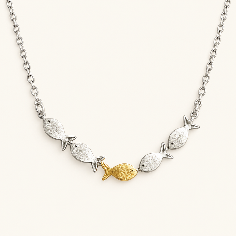 Women's Necklace with Fish Pendant