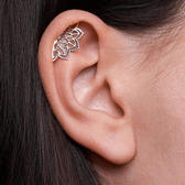 Women’s Helix Earring Featuring Mandala Design