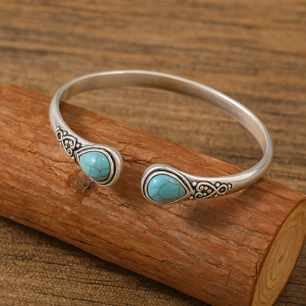 Adjustable Boho Bracelet for Women with Decorative Stone Accents