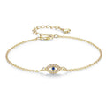 Evil eye link bracelet