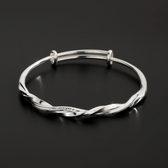 Adjustable Women's Bracelet with Twisted Style