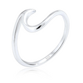 Wave-shaped ring
