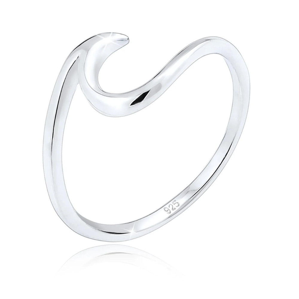 Wave-shaped ring