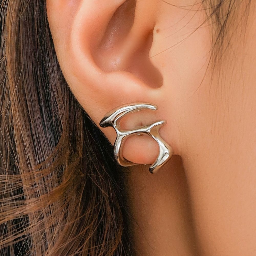 Women Abstract Earrings in Irregular Shape - Pair