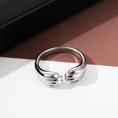 Adjustable Women's Ring with Cat Paw Design