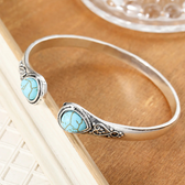 Adjustable Boho Bracelet for Women with Decorative Stone Accents