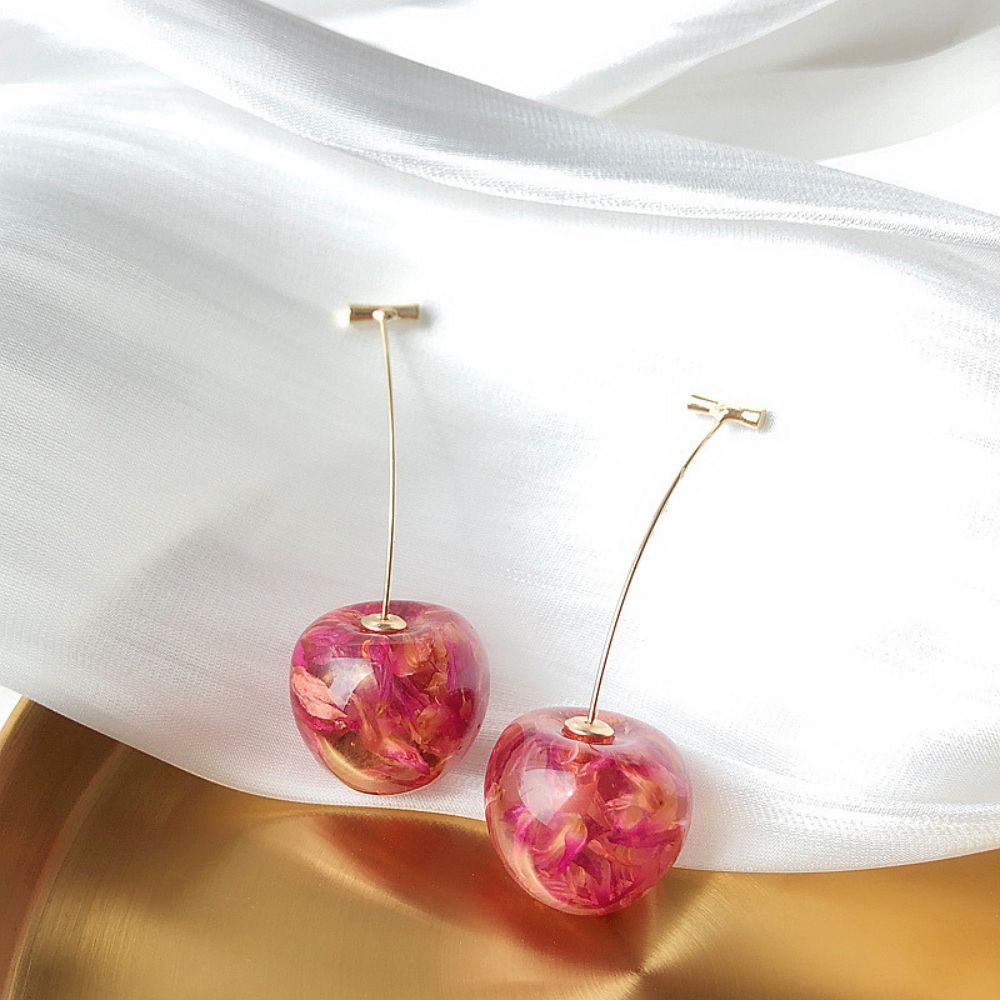 Women's Cherry Earrings with Pendant Style