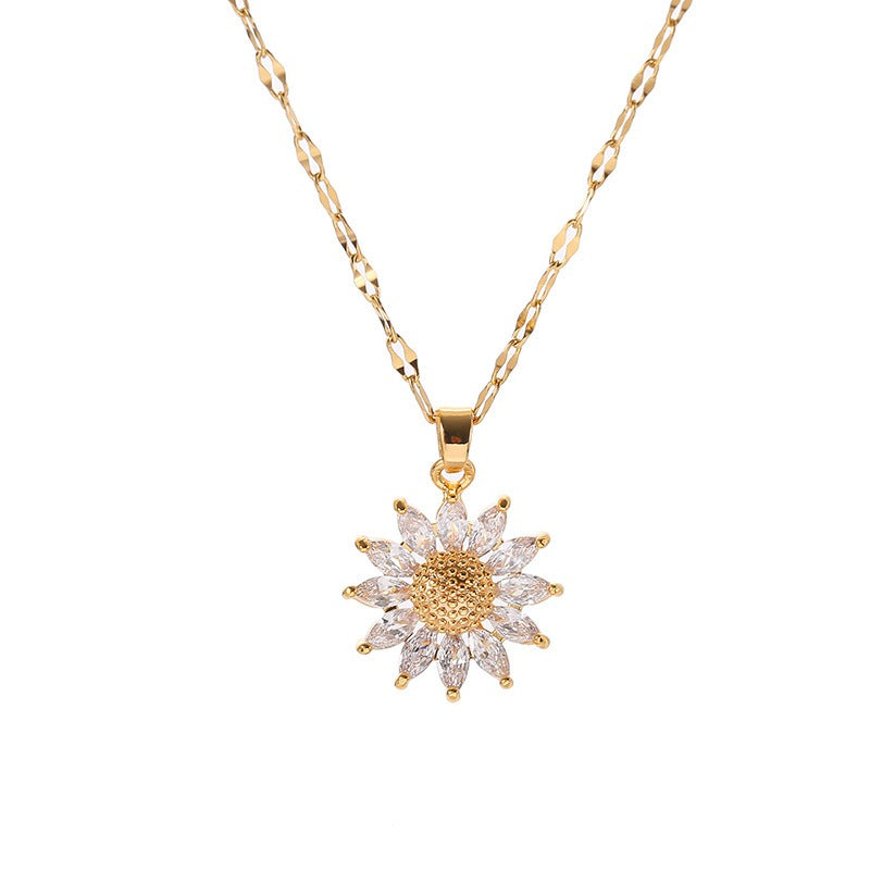 Jennie – Sunflower pendant necklace
