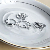 Adjustable Dinosaur Ring with Open Design