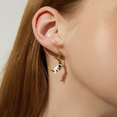 Earrings for Women with Astronaut and Planet Design - Pair