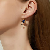 Earrings for Women with Astronaut and Planet Design - Pair