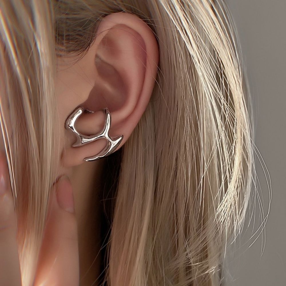 Women Abstract Earrings in Irregular Shape - Pair
