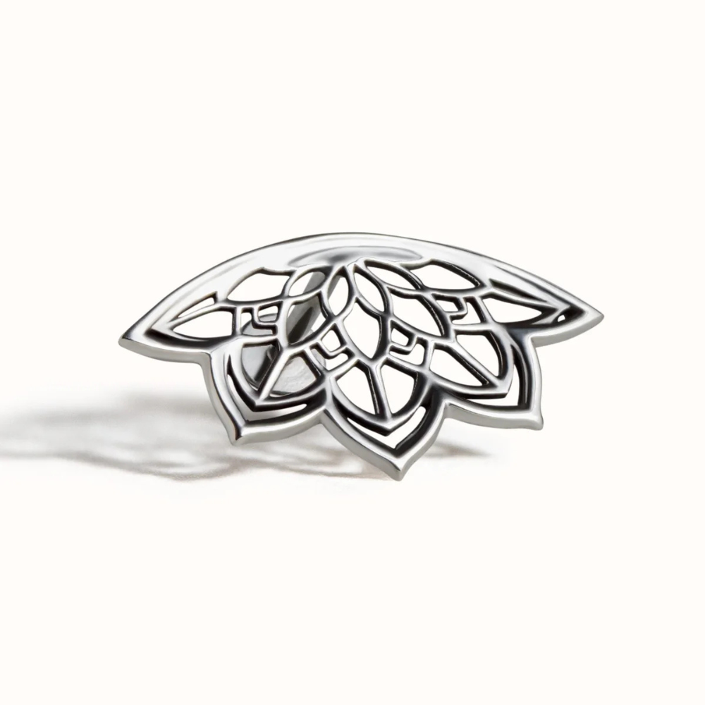 Women’s Helix Earring Featuring Mandala Design