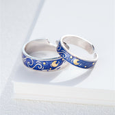 Women Adjustable Starry Sky Ring Set - Pair