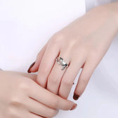 Adjustable Dinosaur Ring with Open Design