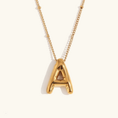 Balloon initial necklace