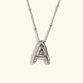 Balloon initial necklace