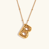 Balloon initial necklace