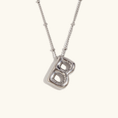 Balloon initial necklace
