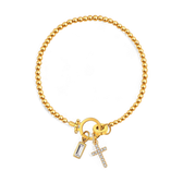 Eli – Cross pendant bracelet