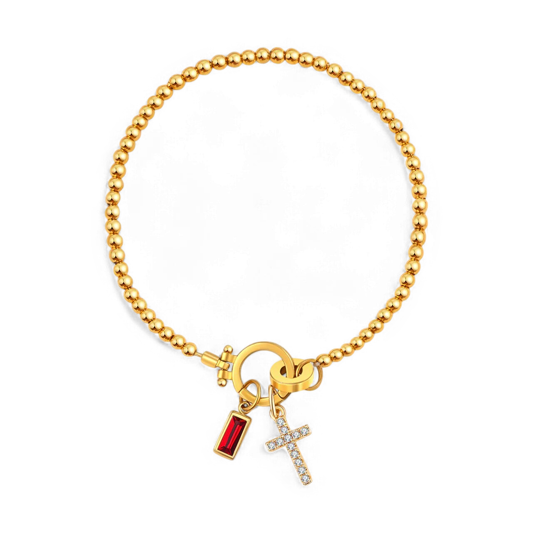 Eli – Cross pendant bracelet