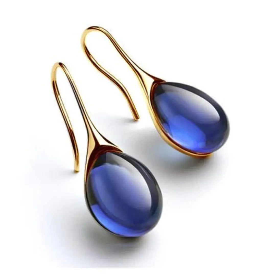 Leila – Two-tone drop earrings