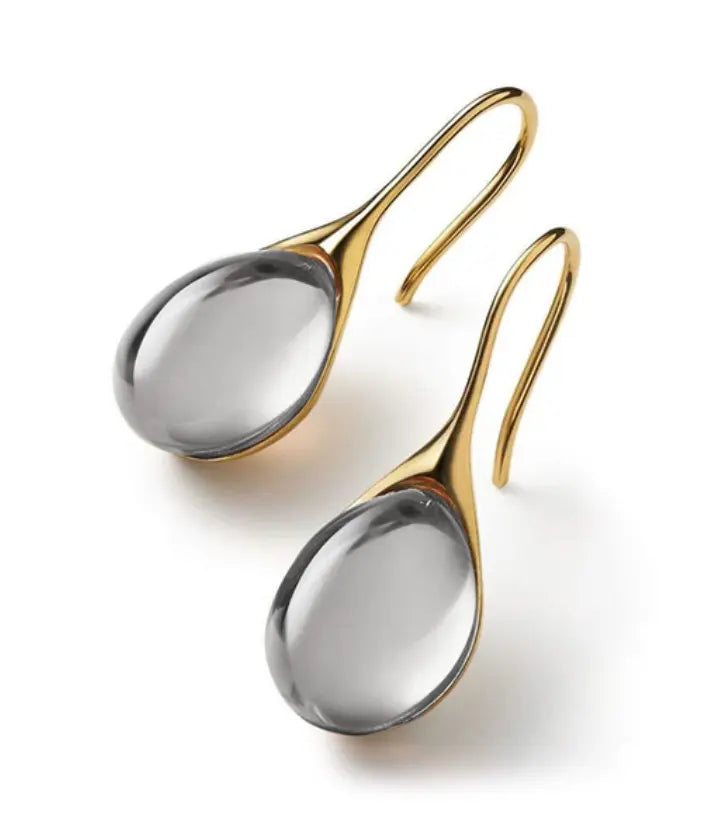 Leila – Two-tone drop earrings