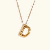 Balloon initial necklace