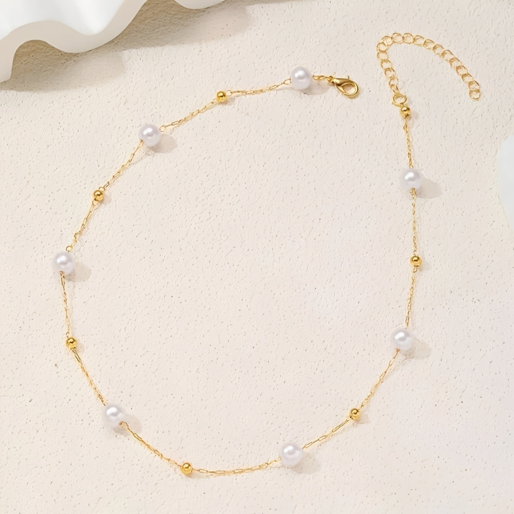 Women's Necklace in Satellite Style with Round Jewelry Details