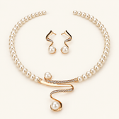 Women's 2-Piece Jewelry Set Featuring Necklace and Earrings