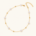 Women's Necklace in Satellite Style with Round Jewelry Details