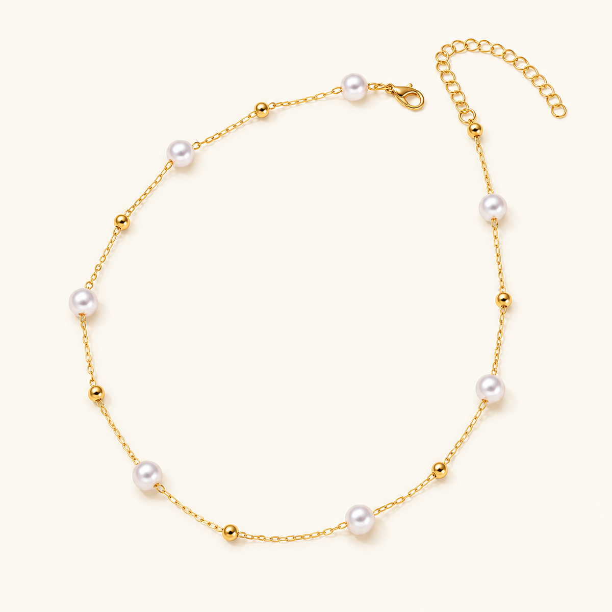 Women's Necklace in Satellite Style with Round Jewelry Details