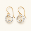 Women's Vintage-Style Earrings with Stone Accents