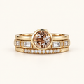 Women's Ring Set featuring Decorative Stone Accents