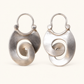 Women's Spiral Earrings with Vintage Style
