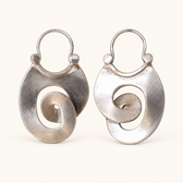 Women's Spiral Earrings with Vintage Style