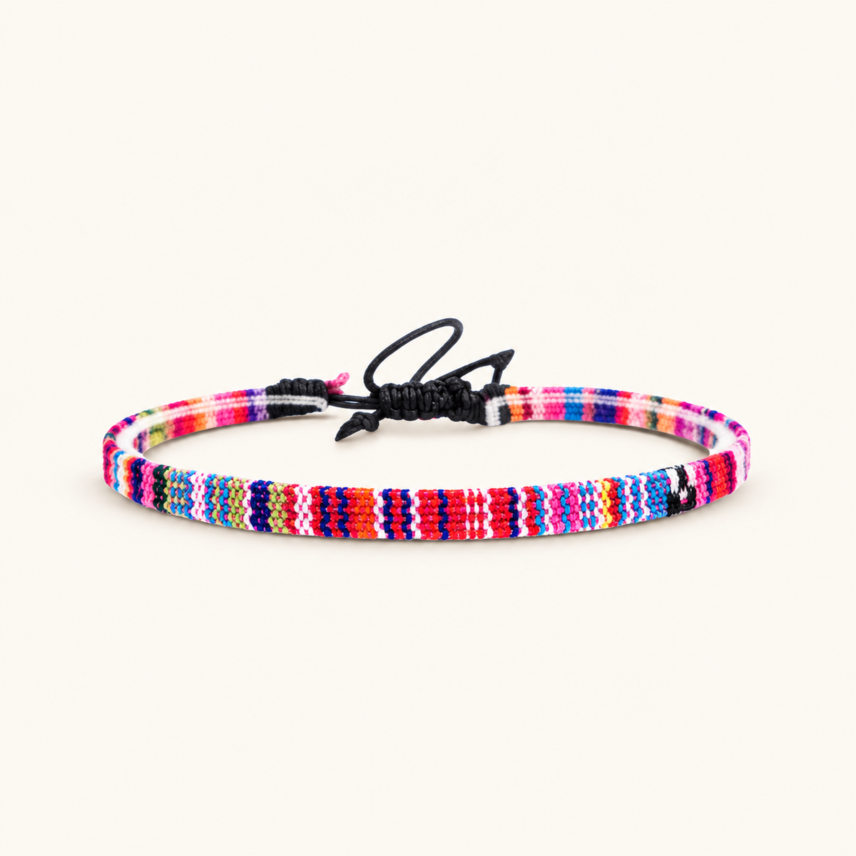 Women's Adjustable Anklet with Braided Cord Design
