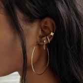 Scarlett – Large thin hoops