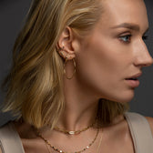 Scarlett – Large thin hoops