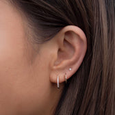 Classic huggie hoop earrings