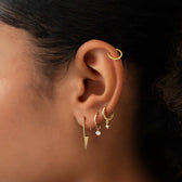 Classic huggie hoop earrings