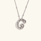 Balloon initial necklace