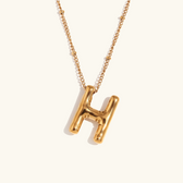 Balloon initial necklace