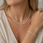 Victoria – Necklace and bracelet with round charm