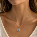 Eleni – Blue eye pendant necklace