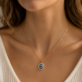Eleni – Blue eye pendant necklace