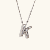 Balloon initial necklace